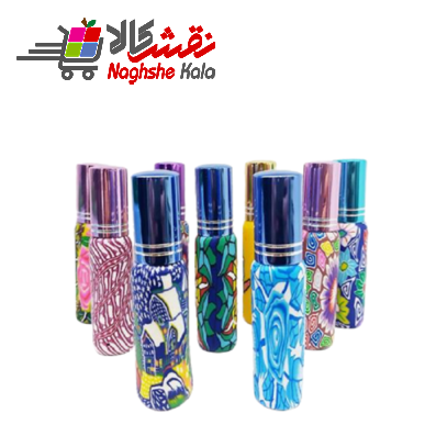  ظرف عطراسپری 12گرم فانتزی روکشدار -استوانه ای 