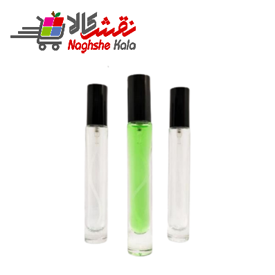 ظروف عطر اسپری 10 گرمی بارالن استوانه ای - تامپو  (پمپ پلاستیکی)