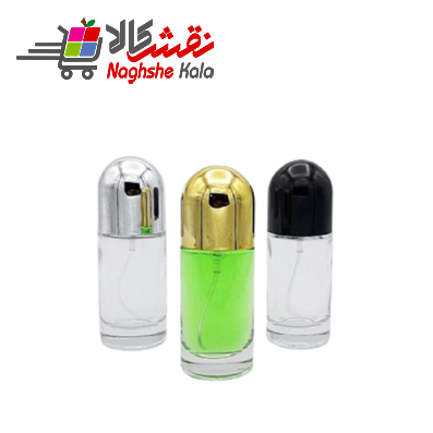 ظرف عطر اسپری موشکی شفاف 20گرمی